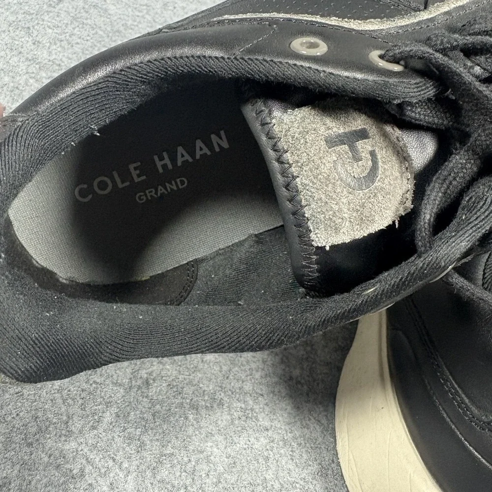Cole Haan Grand Crosscourt Sneakers 13 Black Leather Suede‎ Accents